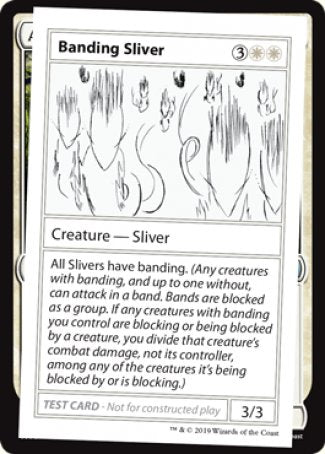 Banding Sliver (2021 Edition) [Mystery Booster Playtest Cards] | Chromatic Games