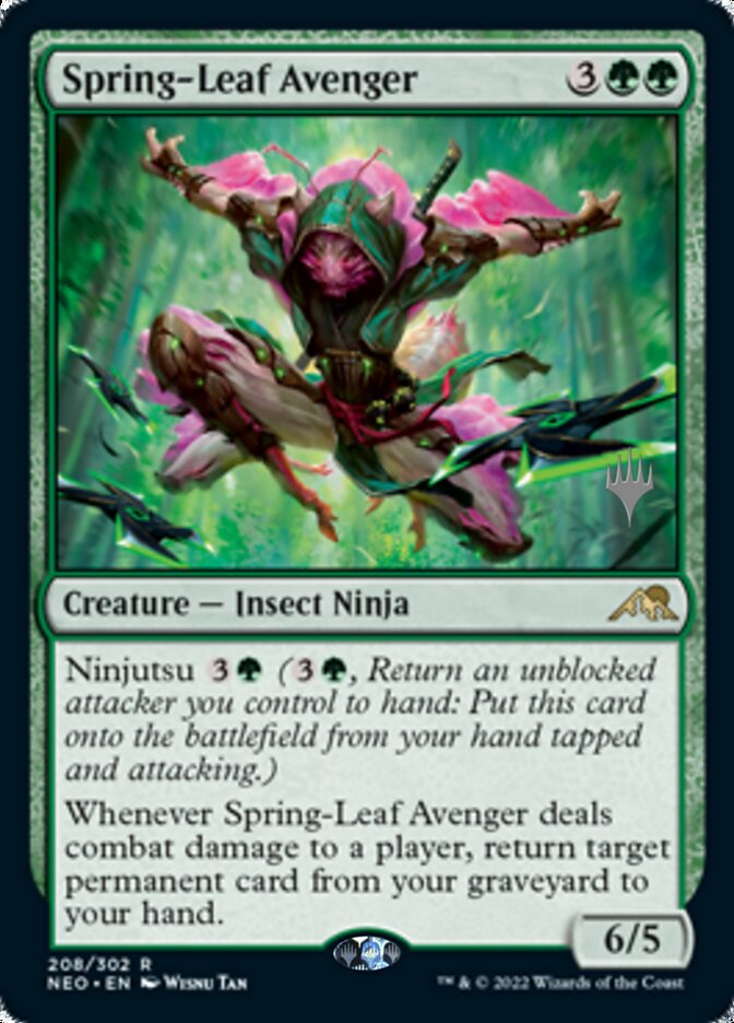 Spring-Leaf Avenger (Promo Pack) [Kamigawa: Neon Dynasty Promos] | Chromatic Games