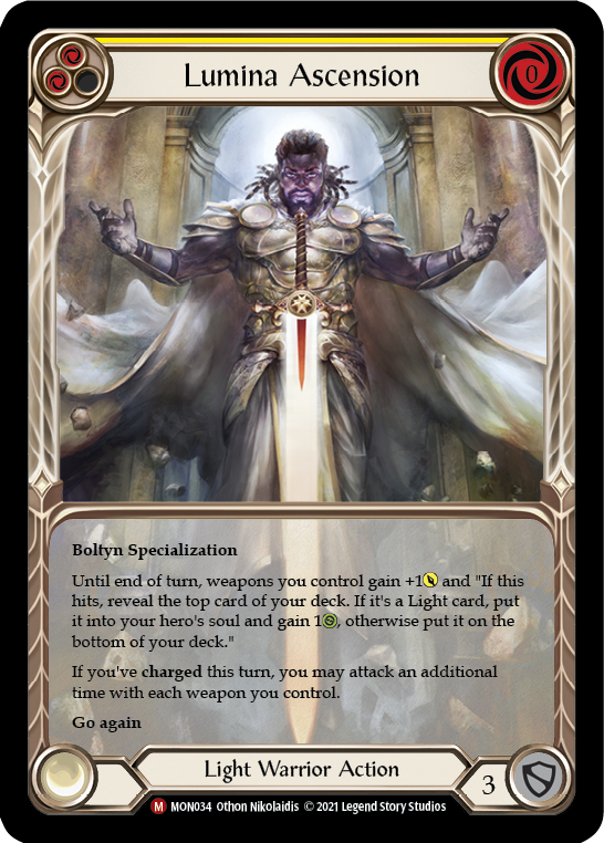 Lumina Ascension (Extended Art) [MON034-EA] (Monarch)  1st Edition Rainbow Foil | Chromatic Games