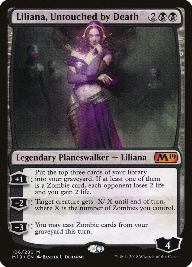 Liliana, Untouched by Death [Core Set 2019] | Chromatic Games