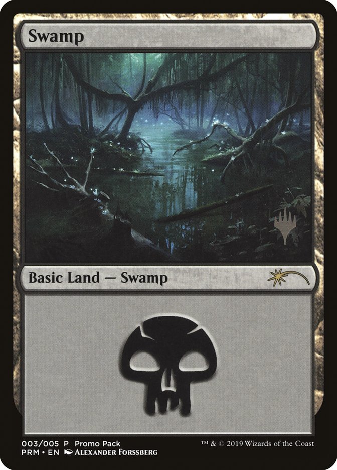 Swamp (3) [Core Set 2020 Promo Pack] | Chromatic Games