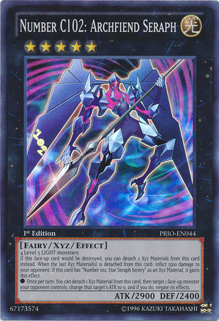 Number C102: Archfiend Seraph [PRIO-EN044] Super Rare | Chromatic Games