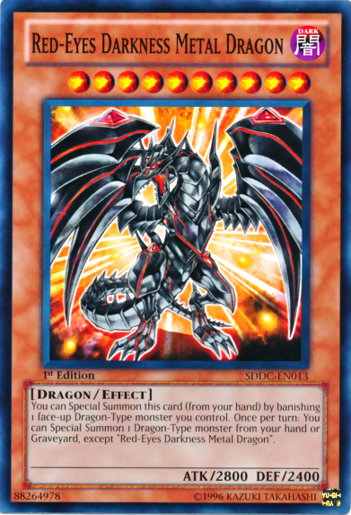 Red-Eyes Darkness Metal Dragon [SDDC-EN013] Common | Chromatic Games