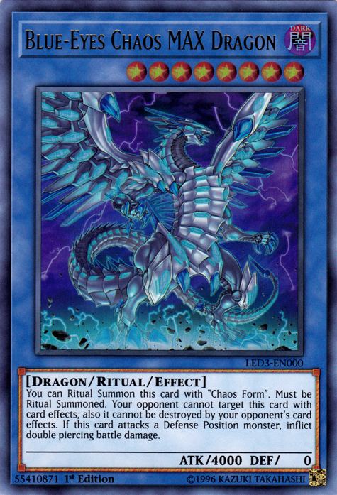 Blue-Eyes Chaos MAX Dragon [LED3-EN000] Ultra Rare | Chromatic Games