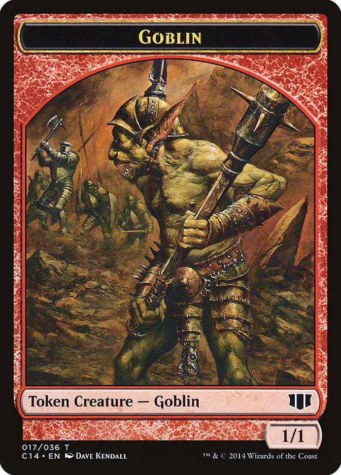 Goblin // Goat Double-Sided Token [Commander 2014 Tokens] | Chromatic Games