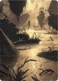 Murkwater Pathway Art Card [Zendikar Rising Art Series] | Chromatic Games