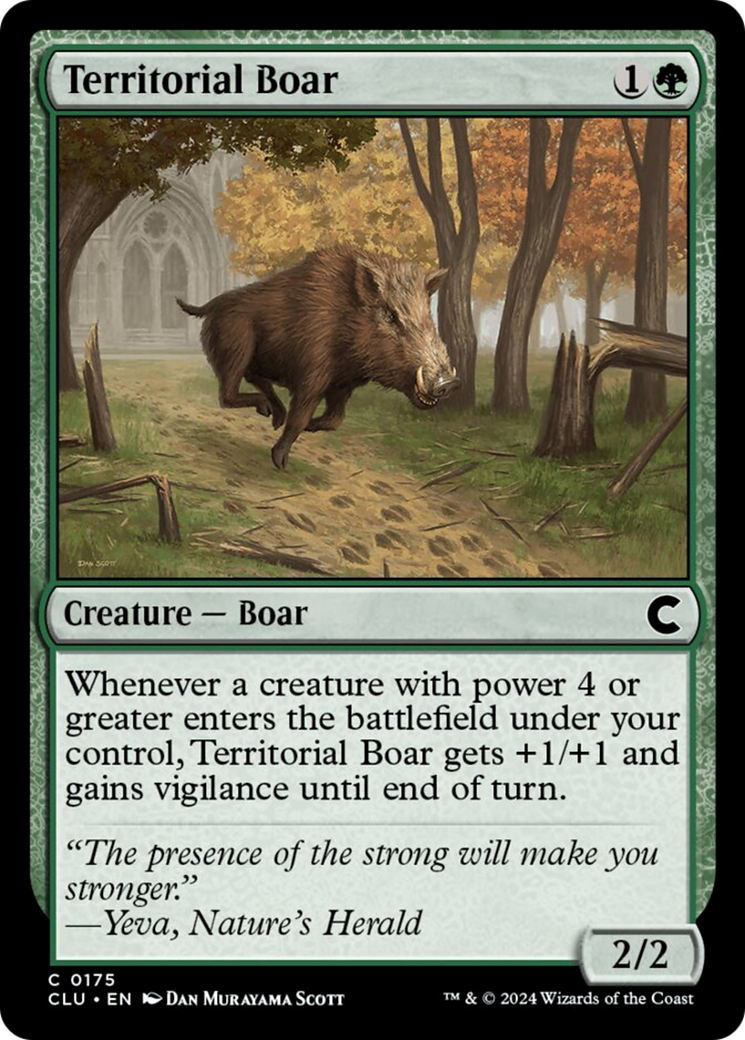 Territorial Boar [Ravnica: Clue Edition] | Chromatic Games