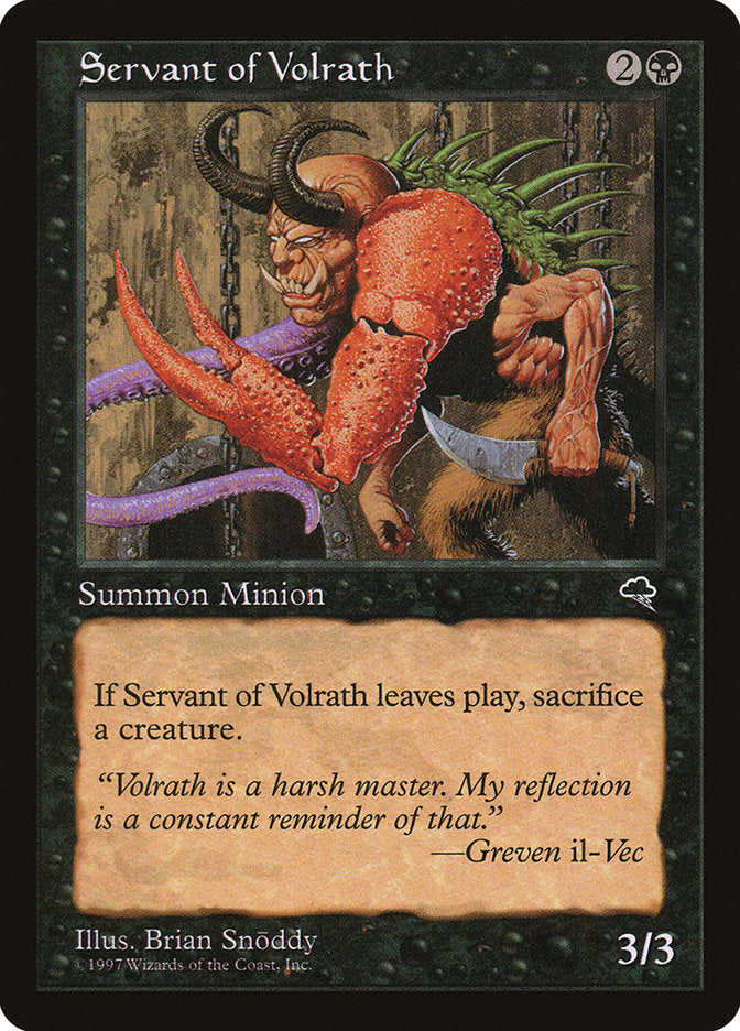 Servant of Volrath [Tempest] | Chromatic Games