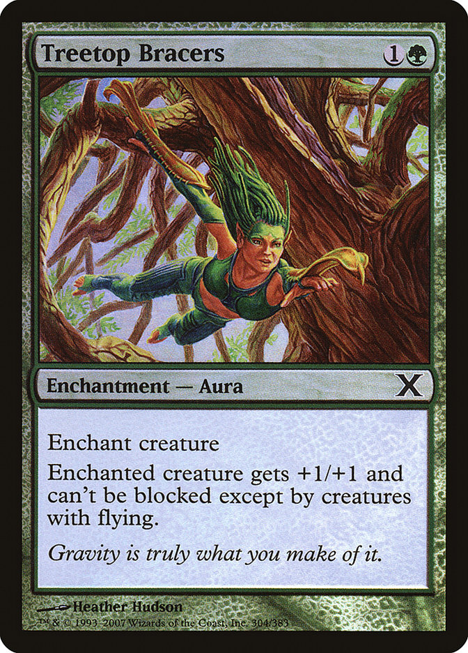 Treetop Bracers (Premium Foil) [Tenth Edition] | Chromatic Games