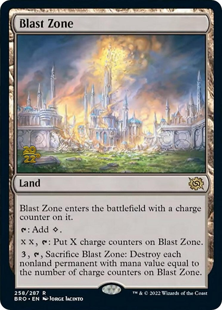 Blast Zone (258) [The Brothers' War Prerelease Promos] | Chromatic Games