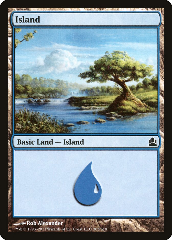 Island (303) [Commander 2011] | Chromatic Games