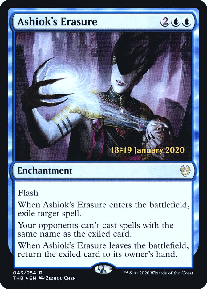 Ashiok's Erasure [Theros Beyond Death Prerelease Promos] | Chromatic Games