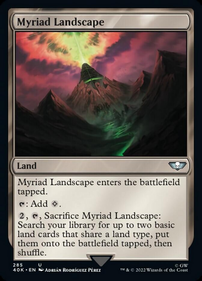 Myriad Landscape (Surge Foil) [Warhammer 40,000] | Chromatic Games