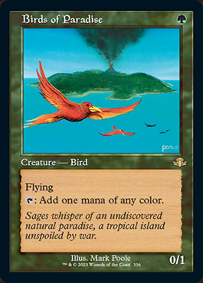 Birds of Paradise (Retro) [Dominaria Remastered] | Chromatic Games