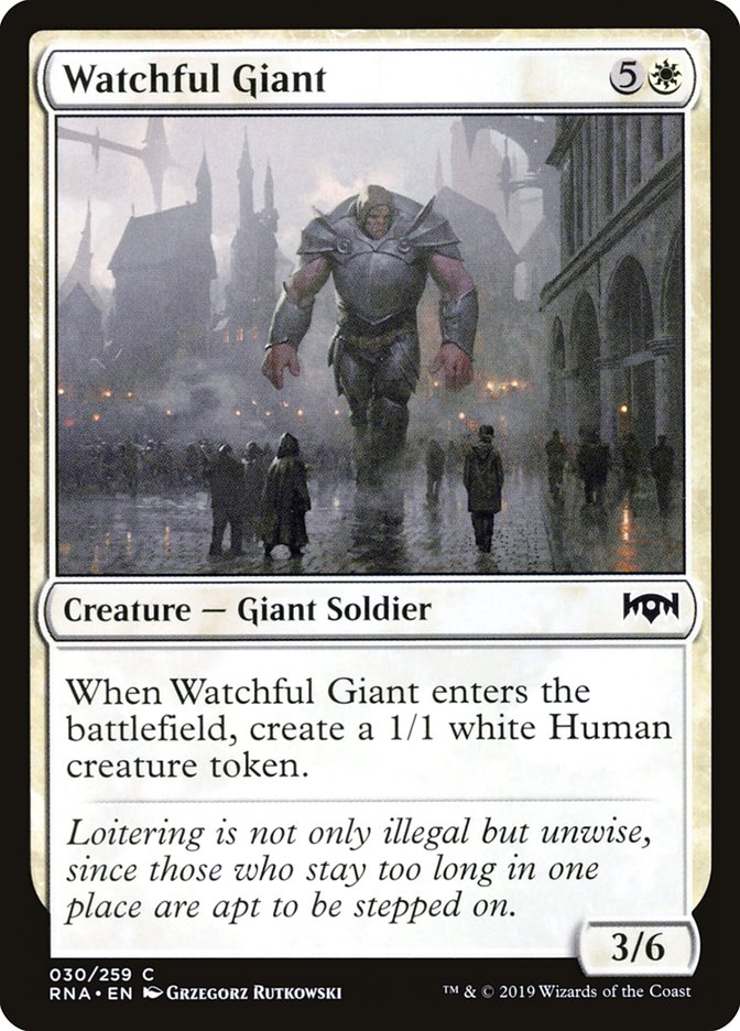 Watchful Giant [Ravnica Allegiance] | Chromatic Games