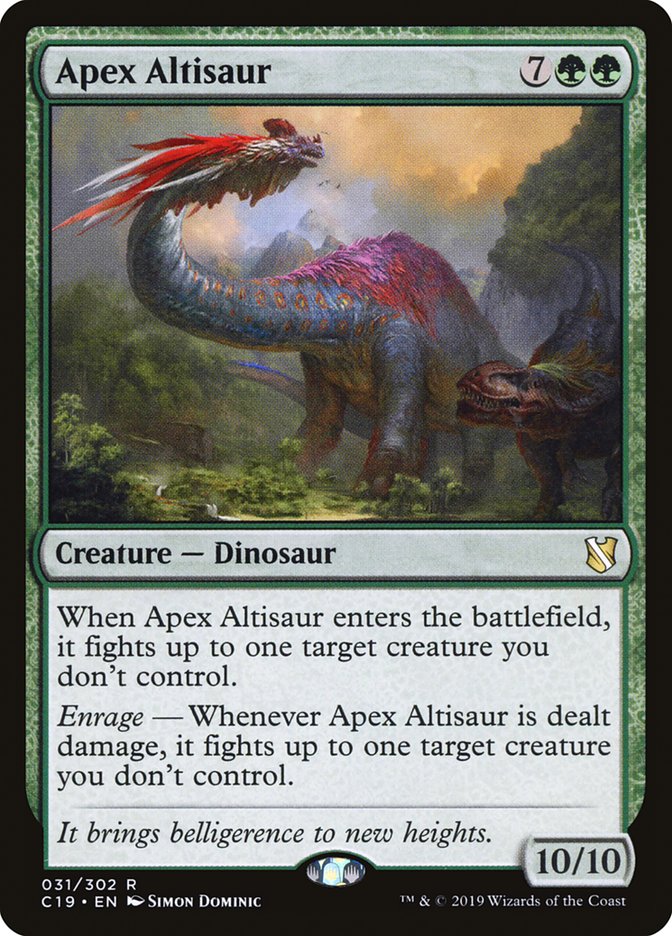 Apex Altisaur [Commander 2019] | Chromatic Games