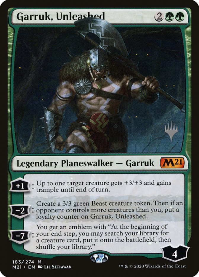 Garruk, Unleashed (Promo Pack) [Core Set 2021 Promos] | Chromatic Games