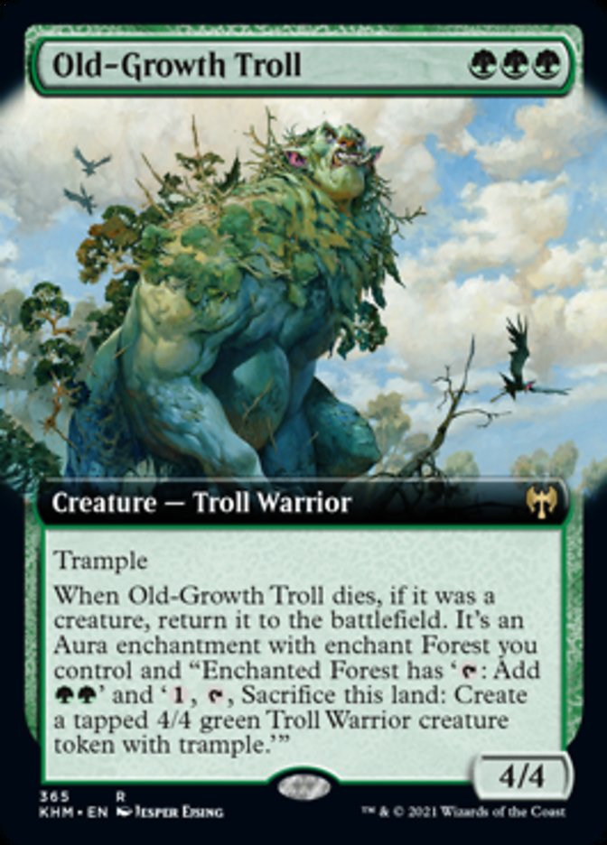 Old-Growth Troll (Extended Art) [Kaldheim] | Chromatic Games