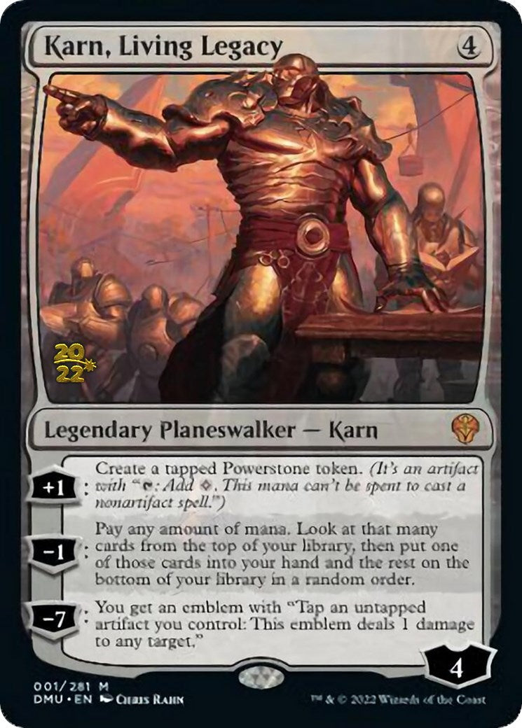 Karn, Living Legacy [Dominaria United Prerelease Promos] | Chromatic Games