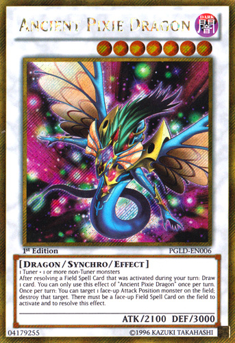 Ancient Pixie Dragon [PGLD-EN006] Gold Secret Rare | Chromatic Games