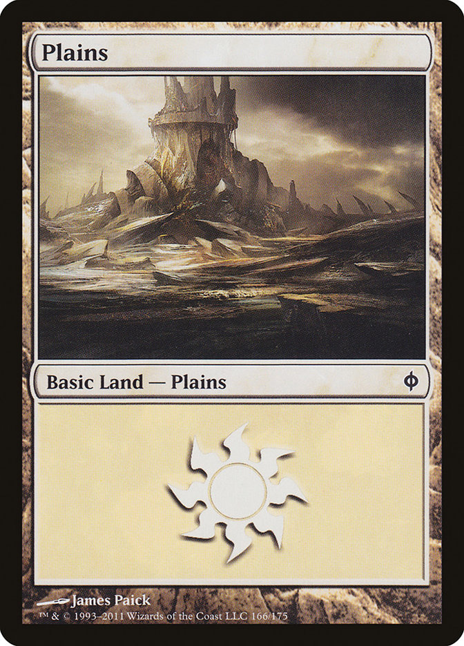 Plains (166) [New Phyrexia] | Chromatic Games