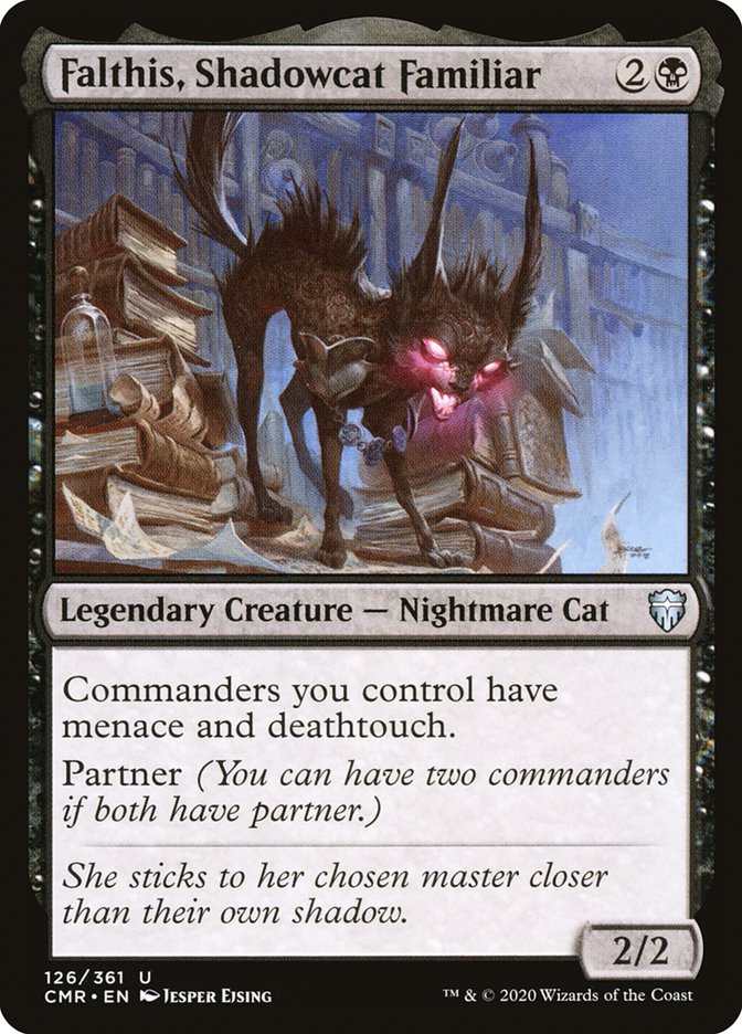 Falthis, Shadowcat Familiar [Commander Legends] | Chromatic Games