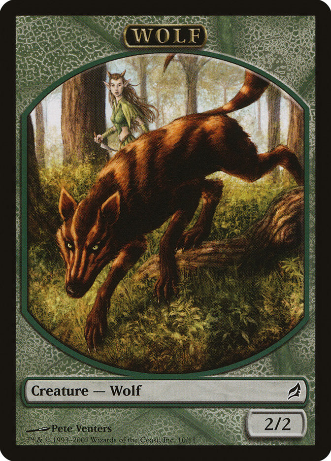 Wolf Token [Lorwyn Tokens] | Chromatic Games