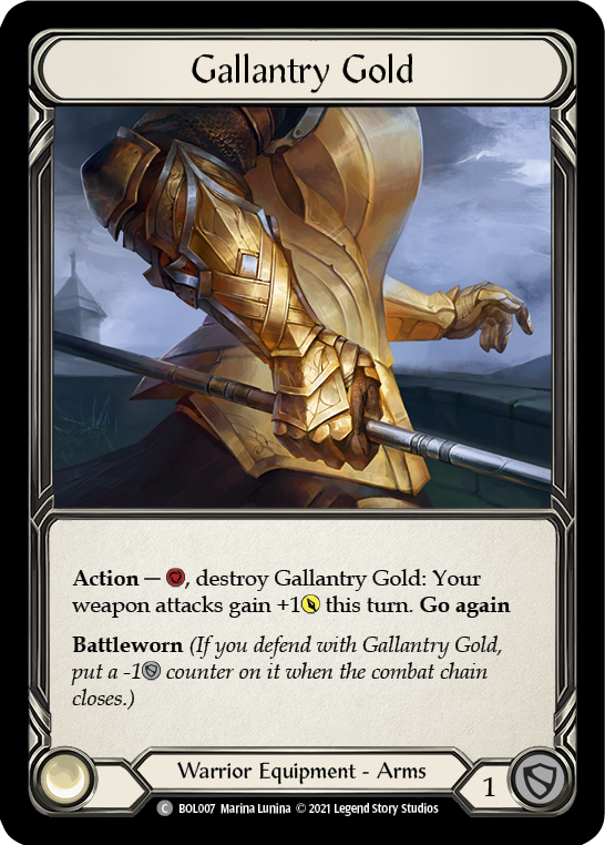 Gallantry Gold [BOL007] (Monarch Boltyn Blitz Deck) | Chromatic Games