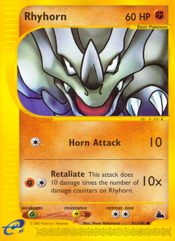 Rhyhorn (91/144) [Skyridge] | Chromatic Games