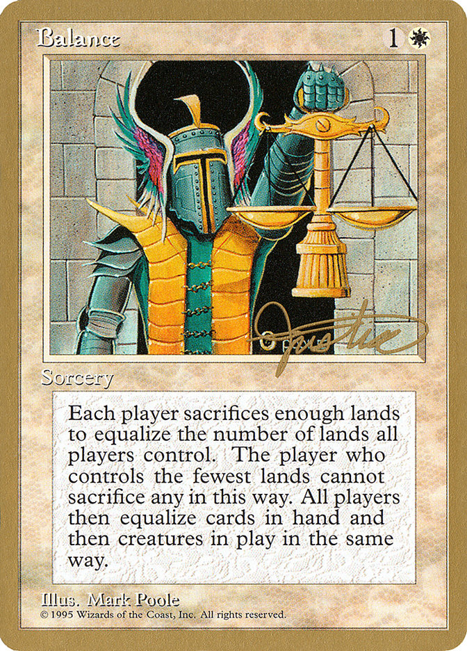 Balance (Mark Justice) [Pro Tour Collector Set] | Chromatic Games