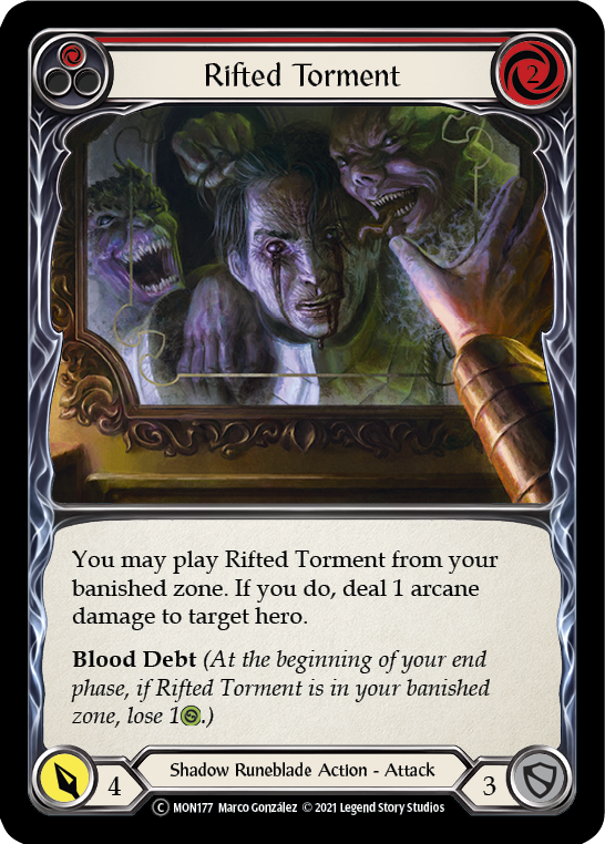 Rifted Torment (Red) [U-MON177] (Monarch Unlimited)  Unlimited Normal | Chromatic Games