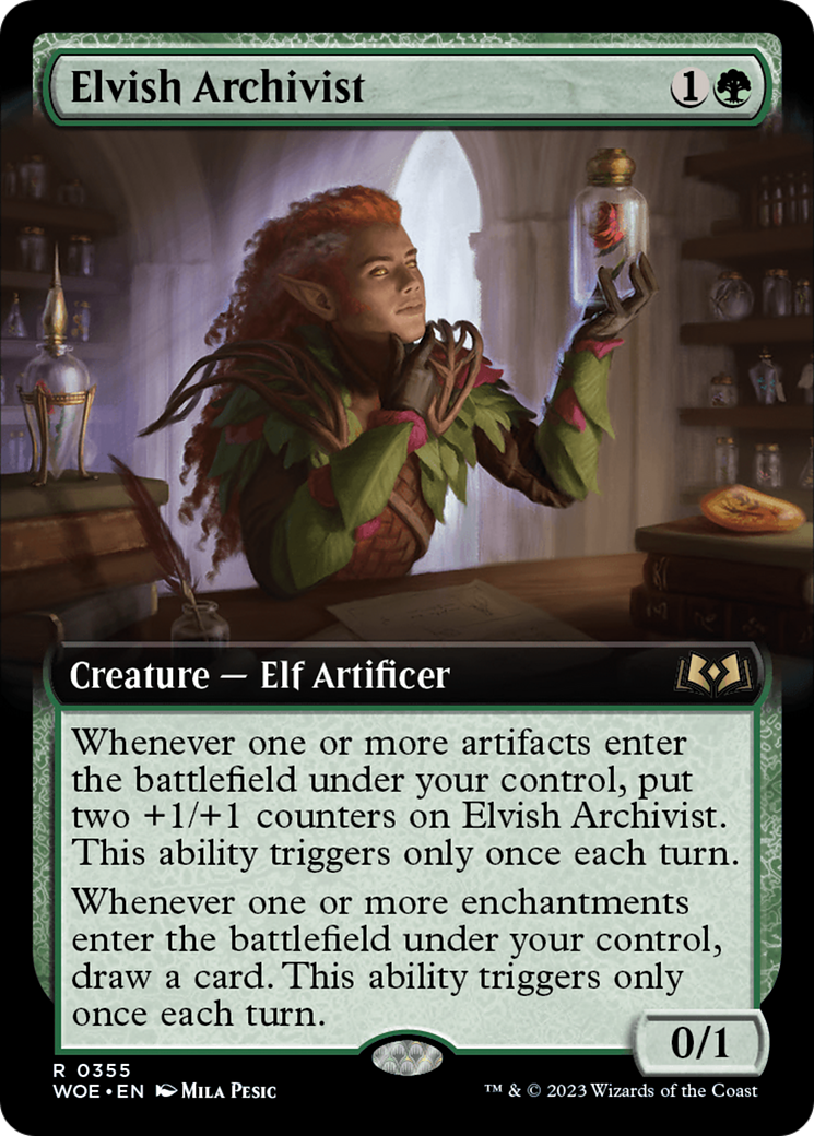 Elvish Archivist (Extended Art) [Wilds of Eldraine] | Chromatic Games