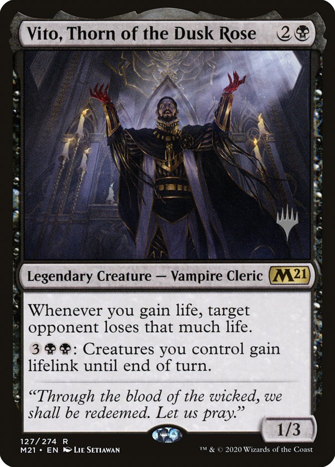 Vito, Thorn of the Dusk Rose (Promo Pack) [Core Set 2021 Promos] | Chromatic Games