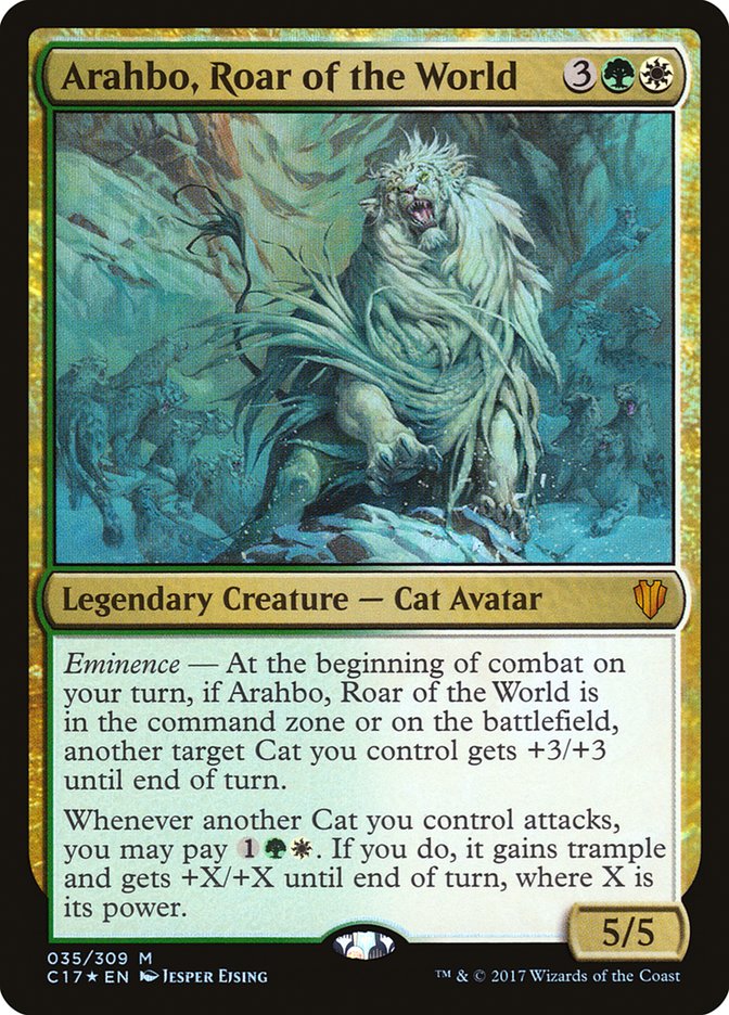 Arahbo, Roar of the World [Commander 2017] | Chromatic Games