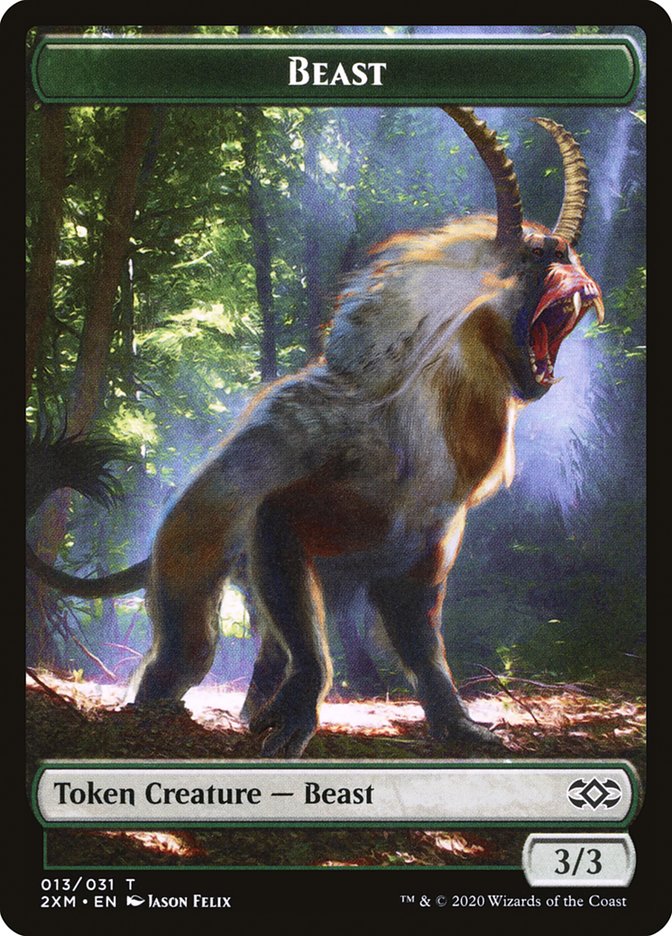 Beast Token [Double Masters Tokens] | Chromatic Games