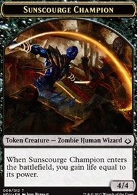 Sunscourge Champion // Cat Double-Sided Token [Hour of Devastation Tokens] | Chromatic Games