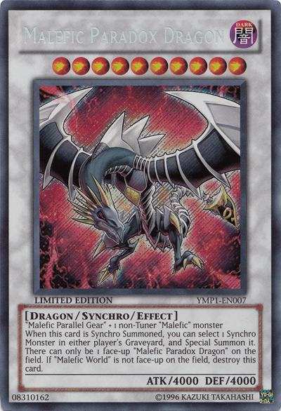 Malefic Paradox Dragon [YMP1-EN007] Secret Rare | Chromatic Games