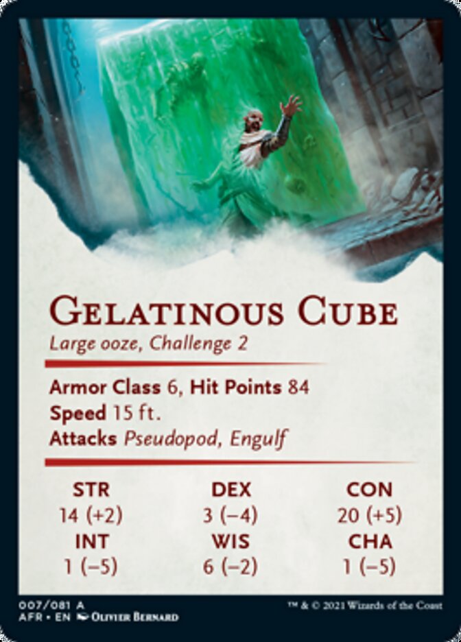 Gelatinous Cube Art Card [Dungeons & Dragons: Adventures in the Forgotten Realms Art Series] | Chromatic Games