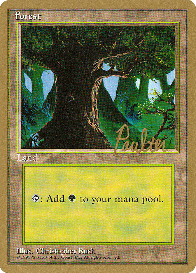 Forest (pp377) (Preston Poulter) [Pro Tour Collector Set] | Chromatic Games