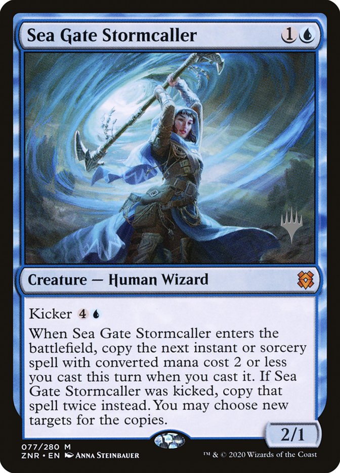 Sea Gate Stormcaller (Promo Pack) [Zendikar Rising Promos] | Chromatic Games