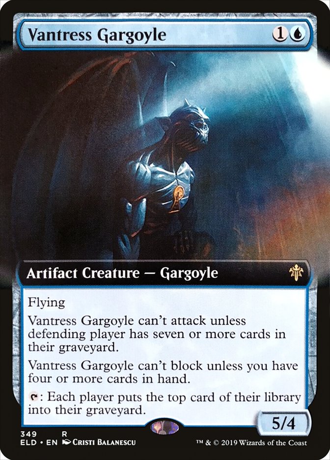 Vantress Gargoyle (Extended Art) [Throne of Eldraine] | Chromatic Games