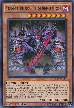 Archfiend Emperor, the First Lord of Horror [MP14-EN084] Rare | Chromatic Games