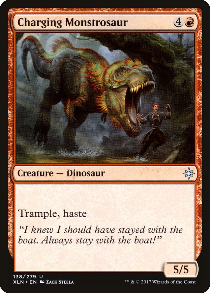 Charging Monstrosaur [Ixalan] | Chromatic Games