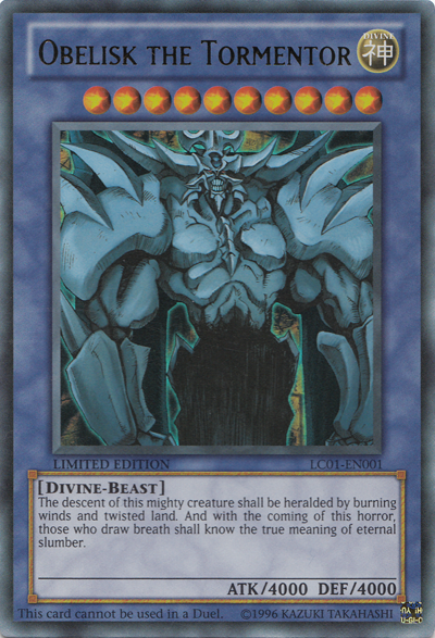 Obelisk the Tormentor [LC01-EN001] Ultra Rare | Chromatic Games