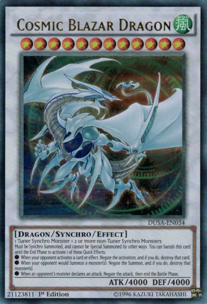 Cosmic Blazar Dragon [DUSA-EN034] Ultra Rare | Chromatic Games