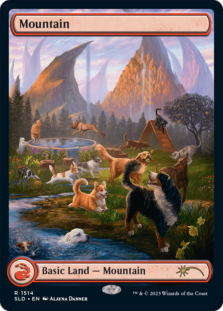 Mountain (1514) [Secret Lair Commander Deck: Raining Cats and Dogs] | Chromatic Games