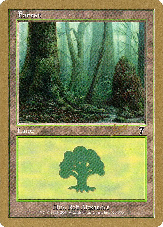 Forest (rl329) (Raphael Levy) [World Championship Decks 2002] | Chromatic Games