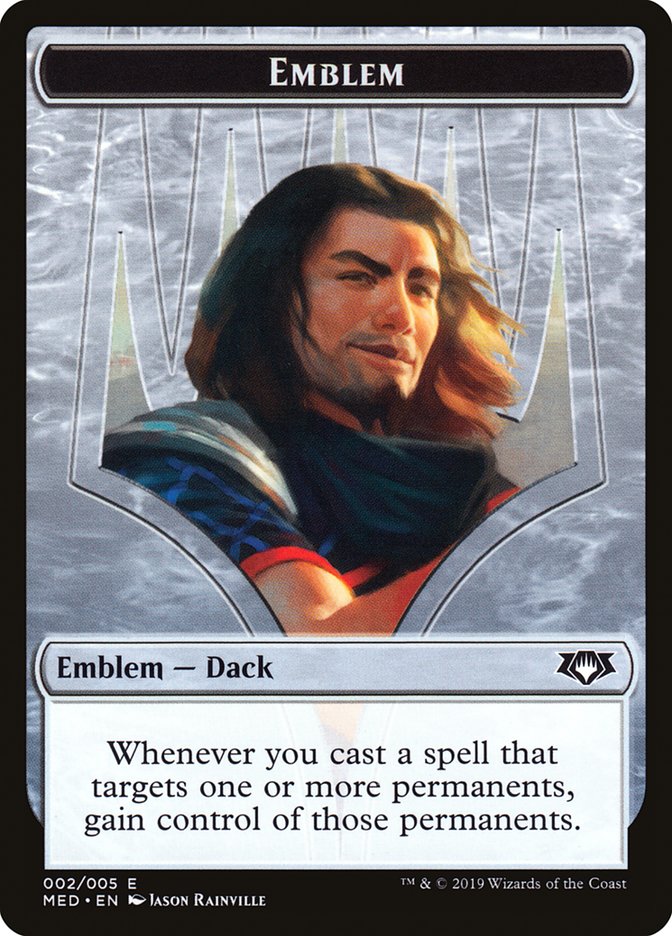 Dack Fayden Emblem [Mythic Edition Tokens] | Chromatic Games