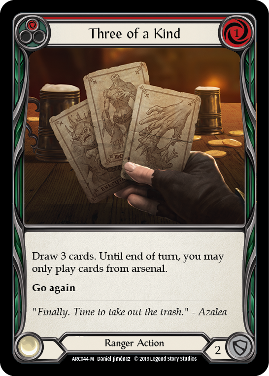 Three of a Kind [ARC044-M] (Arcane Rising)  1st Edition Rainbow Foil | Chromatic Games