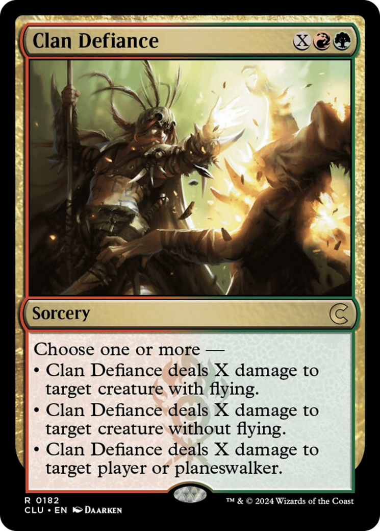 Clan Defiance [Ravnica: Clue Edition] | Chromatic Games